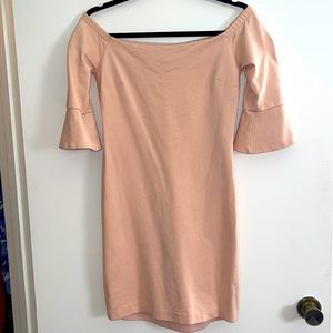 Bar III dress size small. Light pink knit ponte.